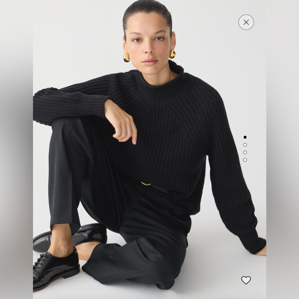 NWT J.Crew Relaxed Rollneck sweater size S